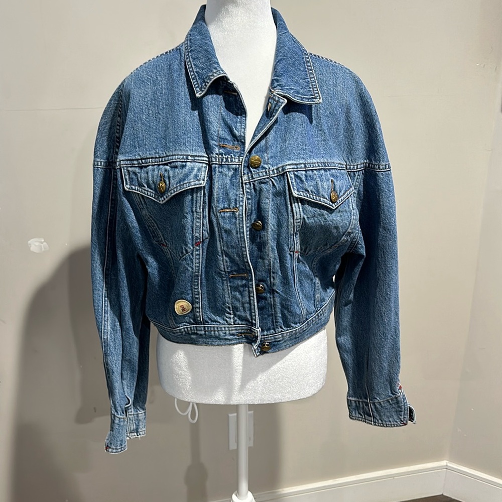 trussardi denim jacket size 46